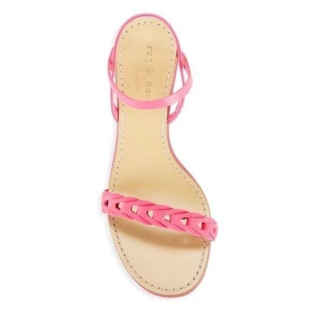 New rag & bone Infinity Cylinder-Heel Slingback Sandals in Pink Size 40 US 10 - Picture 3 of 8